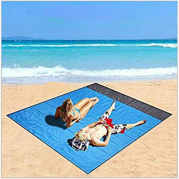 

selling beach mat waterproof picnic folding pocket moisture-proof polyester 2*2.1m cushion/decorative pillow