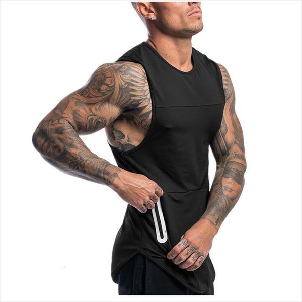 

men tank bodybuilding stringer mens fitness singlets gyms clothing sleeveless shirt vest debardeur homme ropa de hombre, White;black