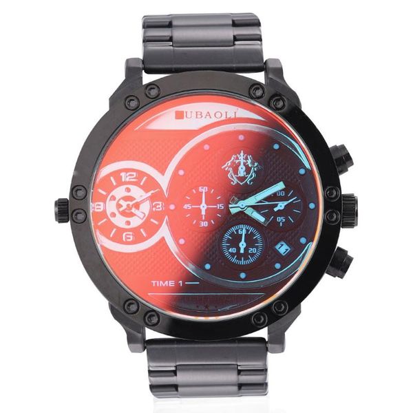 

wristwatches brand chronograph business watches men dual time display waterproof sport quartz military creative wristwatch relogio masculino, Slivery;brown