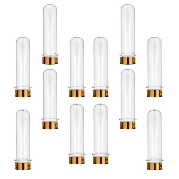 

12pcs 40ml pet test tube bottles mask bath salt candy jars storage tubes &