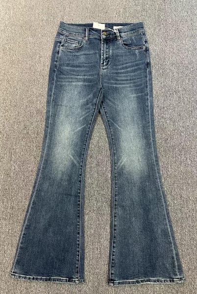 

women's jeans 2021 women fashion long loose bootcut 1013, Blue