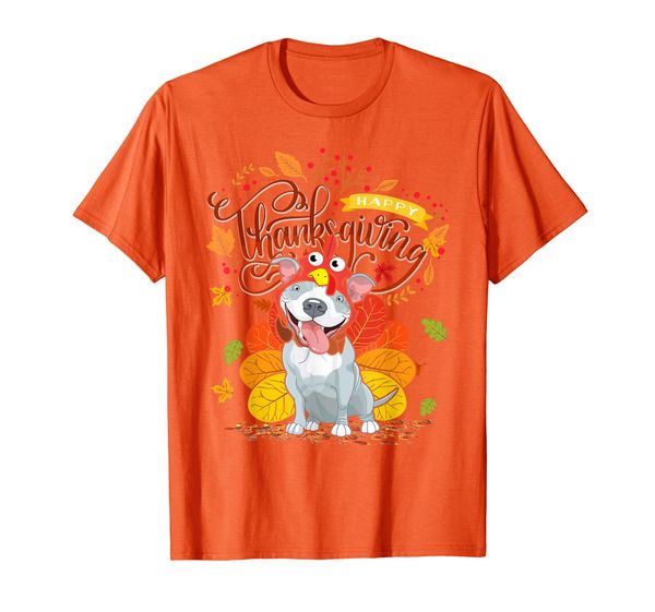 

Pit bull Wearing Turkey Hat Fall Autumn Happy Thanksgiving T-Shirt, Mainly pictures