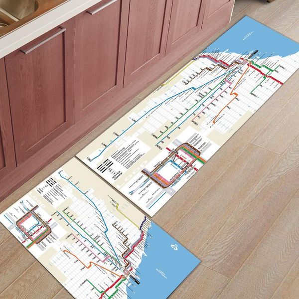 

carpets map of chicago railway layout kitchen mat home entrance doormat living room decor floor carpet bathroom anti-slip rug