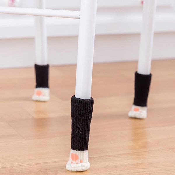 

chair covers 4 pcs cats socks anti-scratches floor protective mat wear-resistant cover k888