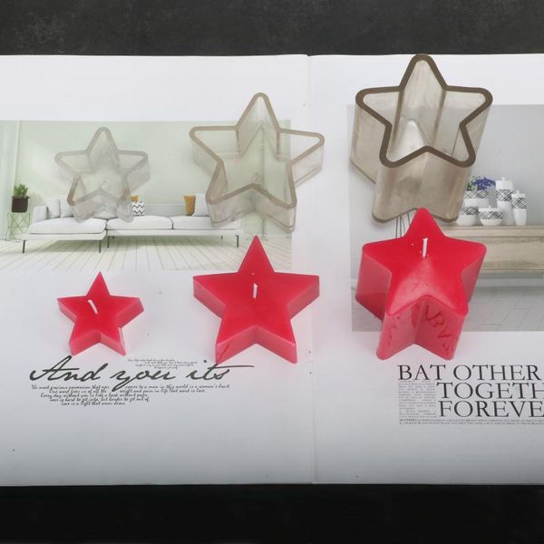 

craft tools pentagram hexagon shape candle molds handmade velas multi size moulds manual form for home ornament lz46