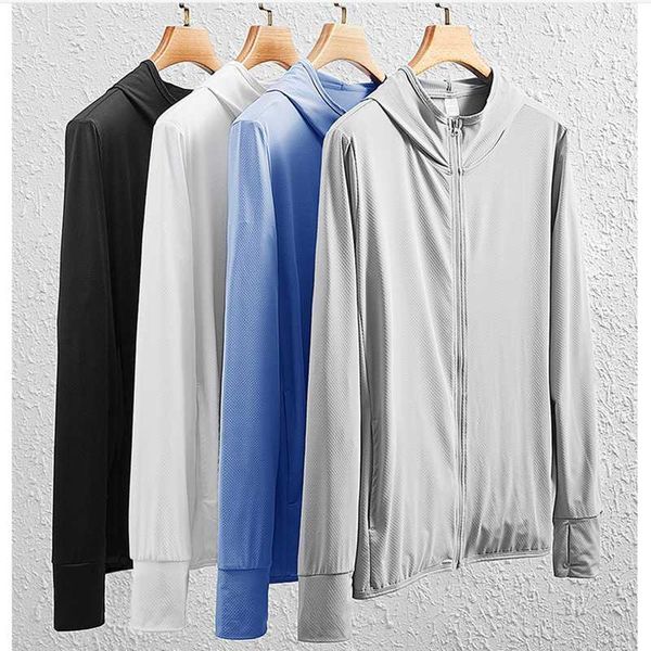 

summer quick dry men windbreaker skin jacket coat women hooded sportswear ultralight running fishing sun protection men's jackets, Black;brown