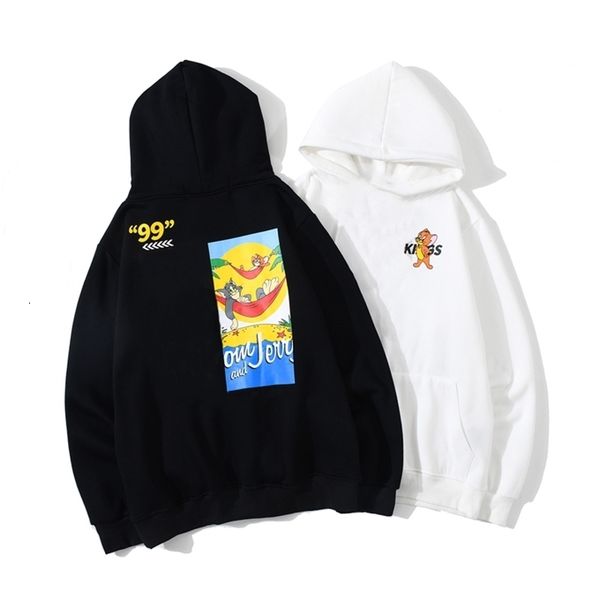 

mens hoodies streetwear hip hop casual loose fit women luxury long sleeve hoodie mens women couple's sweaters 1176i, Black