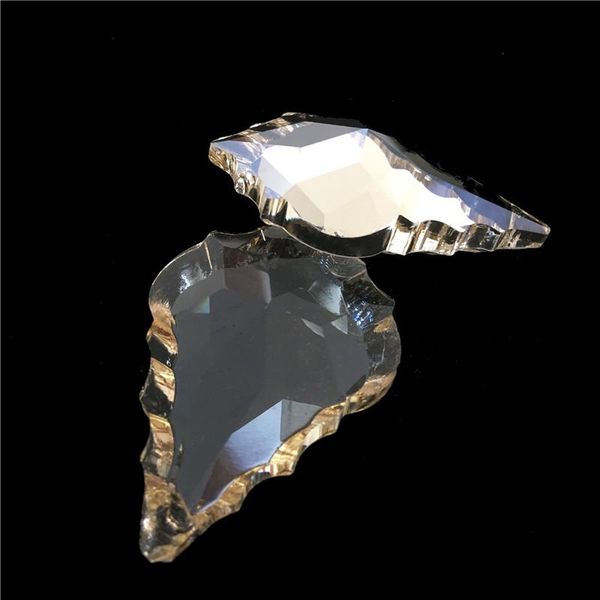 

chandelier crystal 76*50mm 50pcs cognac fanshion glass for wedding party decoration