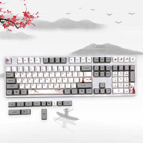 

keyboards 73/121 keycap pbt oem can be used for 60/87/96/104/108 key mechanical keyboard of gh60 gk64 rk61 (only keycap)
