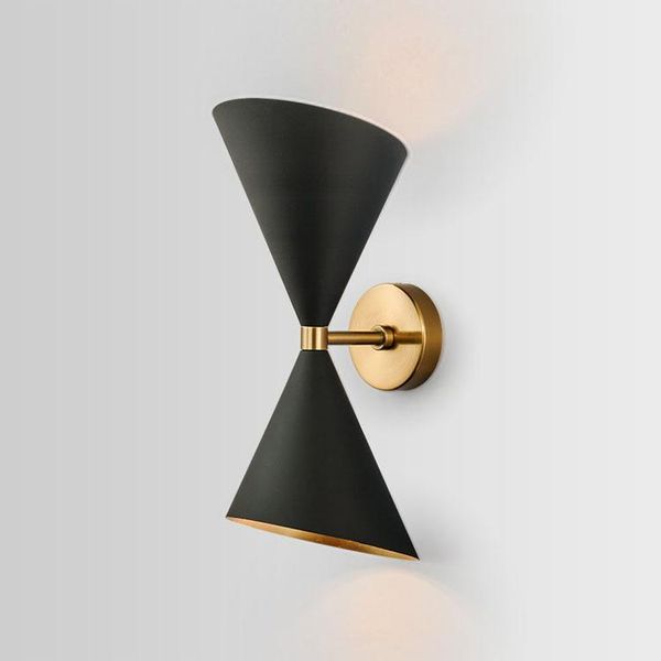 

wall lamp modern simple living room background warm bedroom bedside nordic creative light luxury horn aisle
