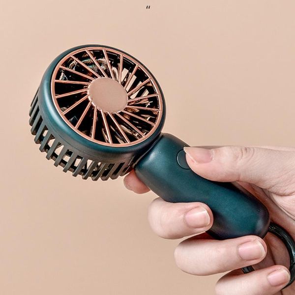 

electric fans summer mini handheld air cooler carabiner portable usb charging small personal cool fan third gear wind speed