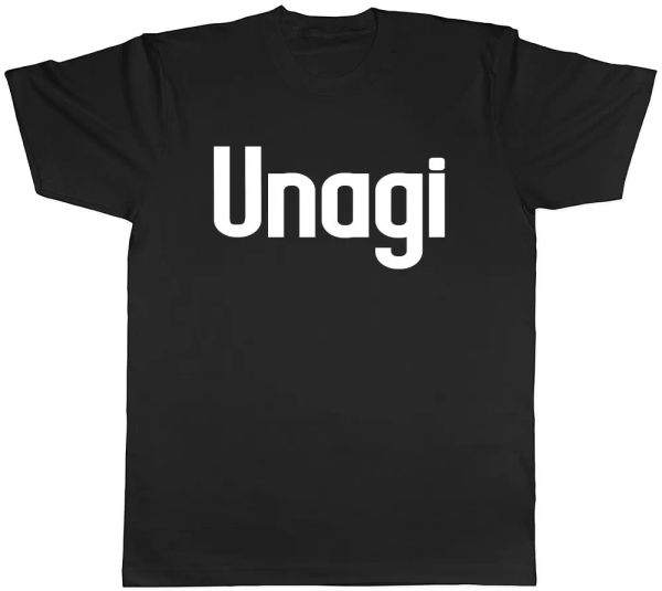 

unagi japanese mens womens ladies t-shirt, White;black