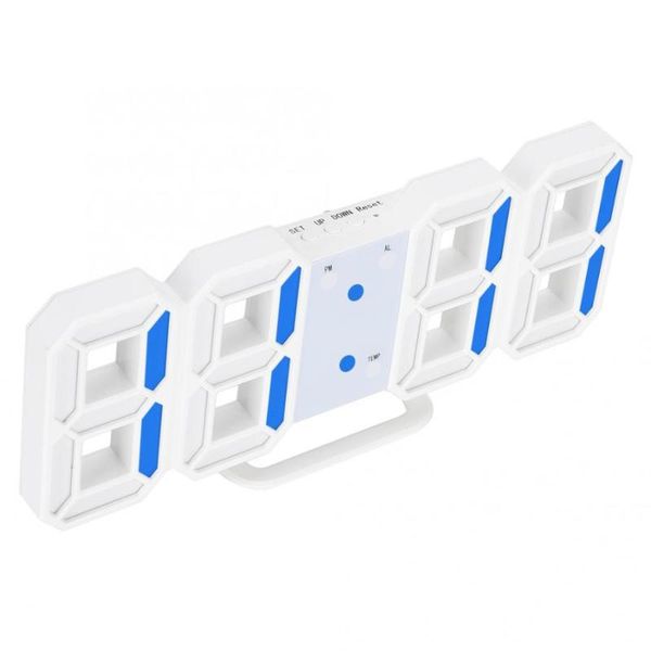 

digital po frames po 3d led wall clock alarm number time display usb charging home clocks marco