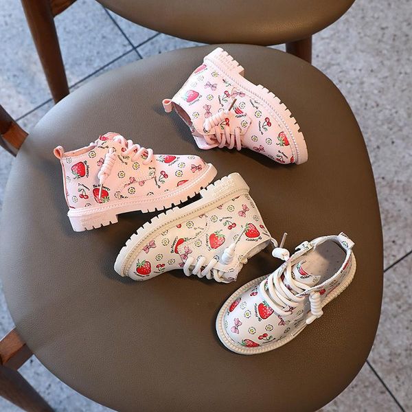 

boots kids autumn/winter boys girls leather baby keep warm fashion waterproof non-slip shoes, Black;grey