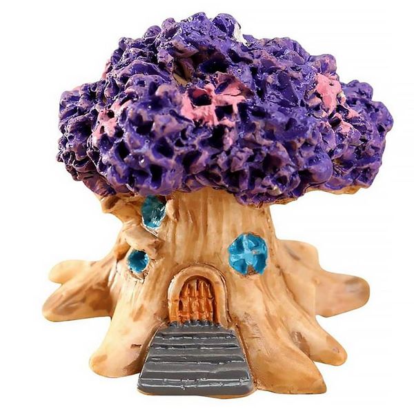 

decorative objects & figurines flower pot treehouse decor garden mini landscape micro ornament resin decoration fish tank tree house