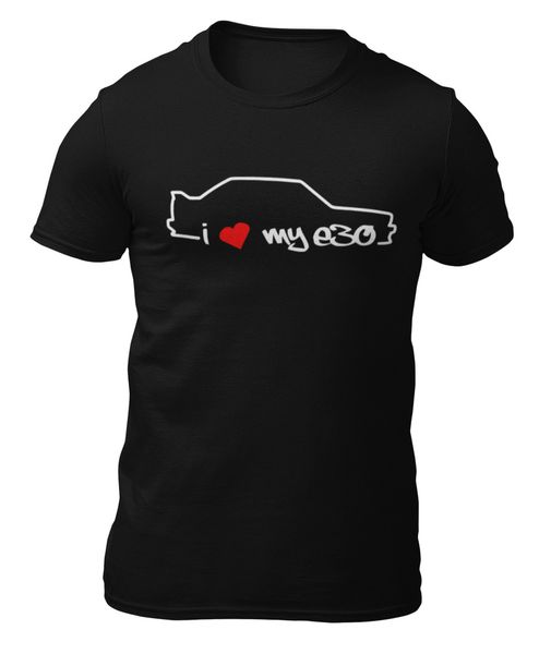 

t-shirt-i love my e30-bmw-t-shirt -, White;black