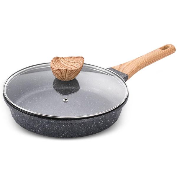 

pan non-stick frying small household steak omelette pot induction cooker wok pots and pans cast iron