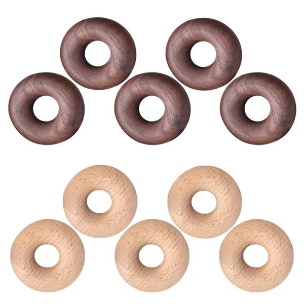 

napkin rings k3na 5pcs creative nordic wooden food sealing clips sweet buns circle shaped snack coffee tea bag moisture-proof clamp