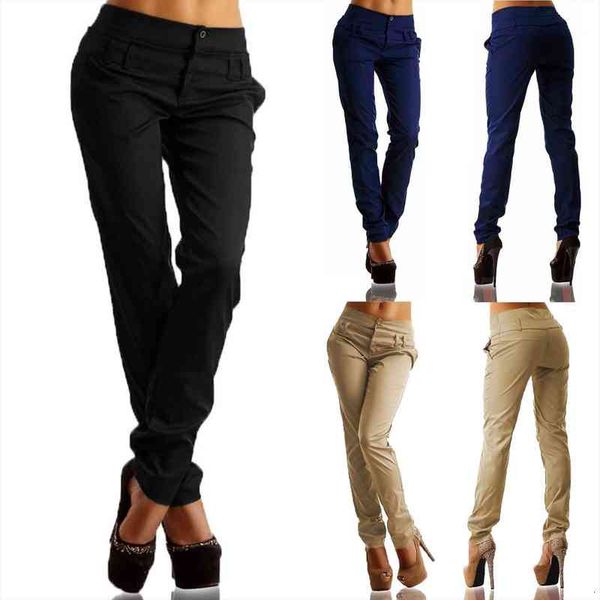 

plus size womens office lady pants womens classic pants big women solid pencil push up femme black, Black;white