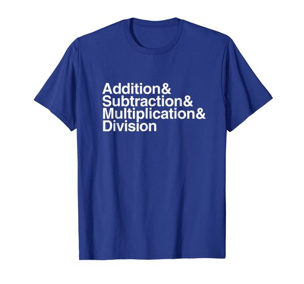 

Addition Subtraction Multiplication Division Math T-Shirt, Mainly pictures