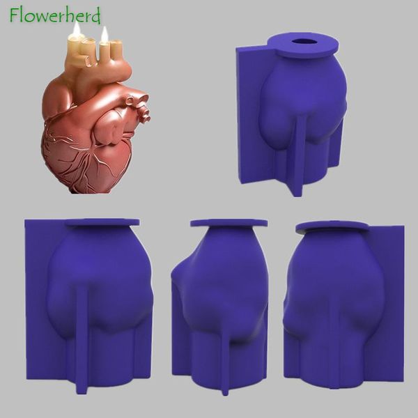 

craft tools 3d human heart silicone candle mold making kit diy resin molds epoxy plaster gypsum soap cake decoraton fondant