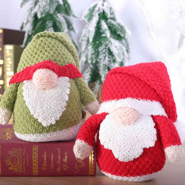 

christmas wind knitting day deskdecoration rudolph doll plush ornaments