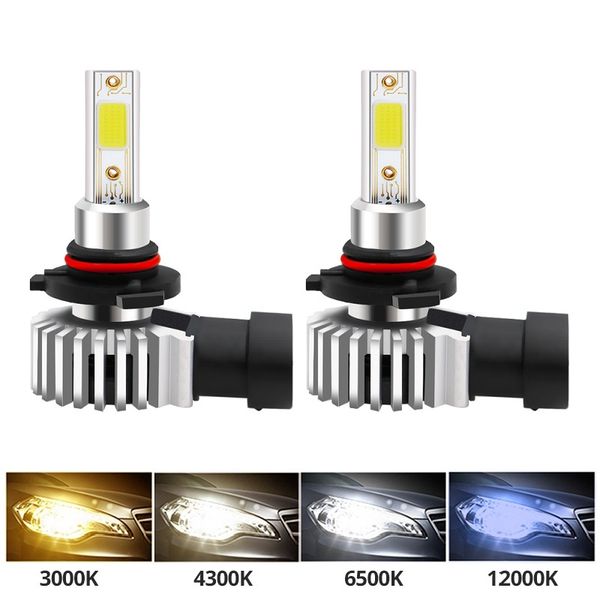 

car headlight h7 led h4 h1 h3 h11 h13 hb1 hb2 hb3 hb4 hb5 9003 9004 9005 9006 9007 h16 80w 12000lm 12v auto headlamp 3000k yellow 6000k whit