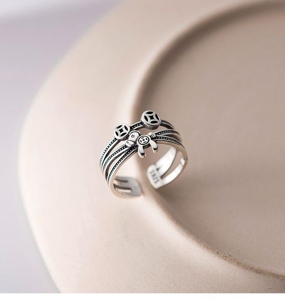 

wedding rings horse animal for women shape zebra ring head opening adjustable party girls money heist boho jewelry, Slivery;golden