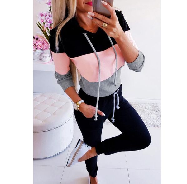 

women's hoodies & sweatshirts 2021 striped long sleeve short sweatshirt autumn women hoodie outwear sudadera mujer, Black