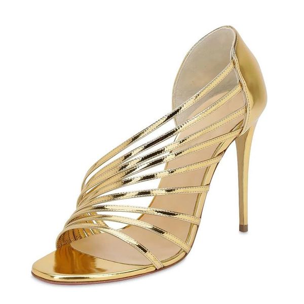 

dress shoes 2021 gold party thin high heels sandals women elegant stilettos heel ankle strap peep toe summer woman tl-a0313, Black
