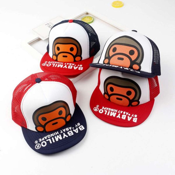 

korean summer children's hat boy's fashionable mesh cap sun hat baby baseball, Yellow