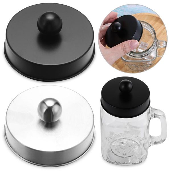 

storage bottles & jars 1/2pcs mason jar lid apothecary cotton swabs canning lids rust leakproof stainless steel cap sealing (not including j