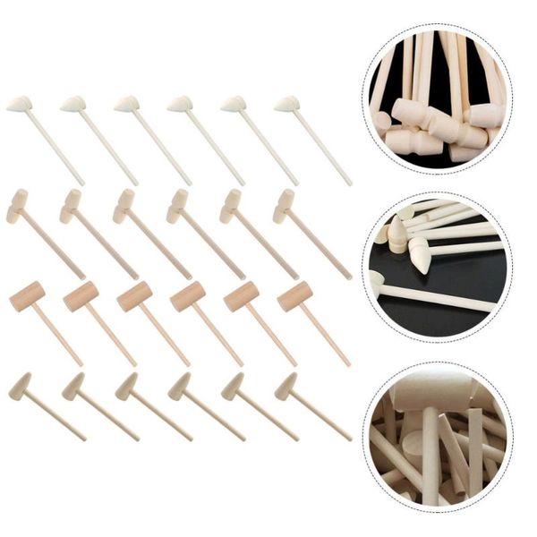 

hand tools 24pcs kids mini hammers toys portable wooden crab diy craft