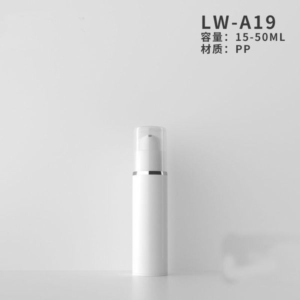 

storage bottles & jars 15ml 30ml 50ml empty cosmetic foundation vacuum white emulsion lotion pump airless essence refill