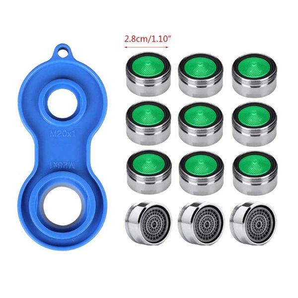 

other faucets, showers & accs 1set water saving faucet aerator wrench jet regulator filter spare part for bath