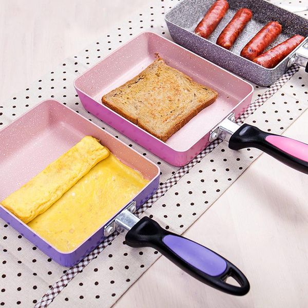 

13x18/15x18 cm tamagoyaki egg rolls pan non-stick steak frying pans general use for gas & induction cooker