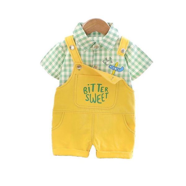 

clothing sets summer toddler letter casual kids t shirt shorts children cotton clothes fashion baby boys girls print tracksuits, White