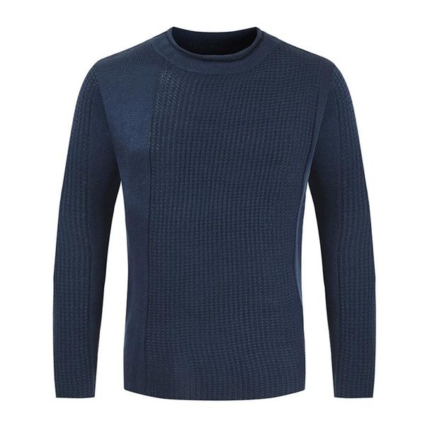 

men's sweaters telotuny fall & winter knitted warm sweater solid round neck pullover casual slim-fit version long sleeve, White;black