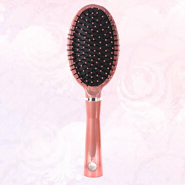 

simple style hairdressing comb anti-static hair useful care accessory for daily use (oval style) brushes, Silver