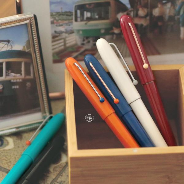 

st penpps kaco retro fountain pen extra fine 0.38mm with ink cartridge gift set smooth writing student practice handwriting pens