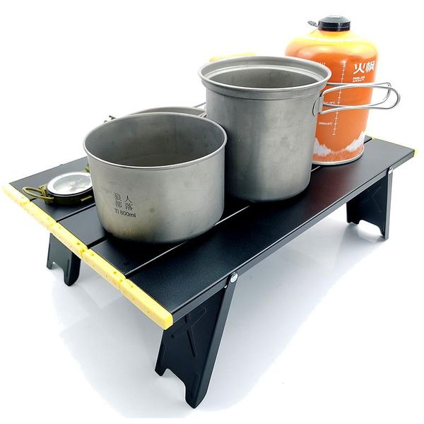 

black mini camping outdoor table camp furniture