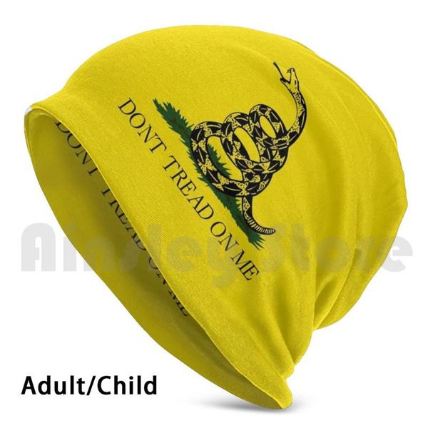 

beanies gadsden flag knit hat hip hop libertarian dont tread on me