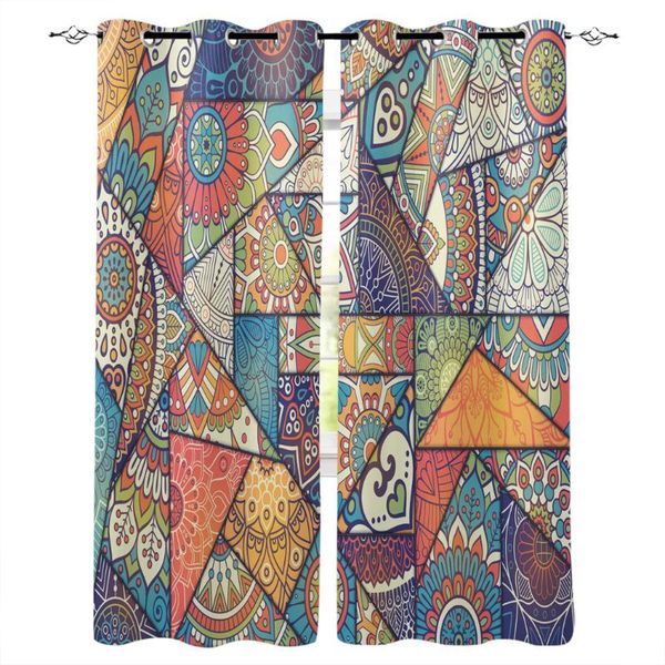

curtain & drapes bohemian pattern india triangle window curtains living room kitchen modern home decor bedroom treatment