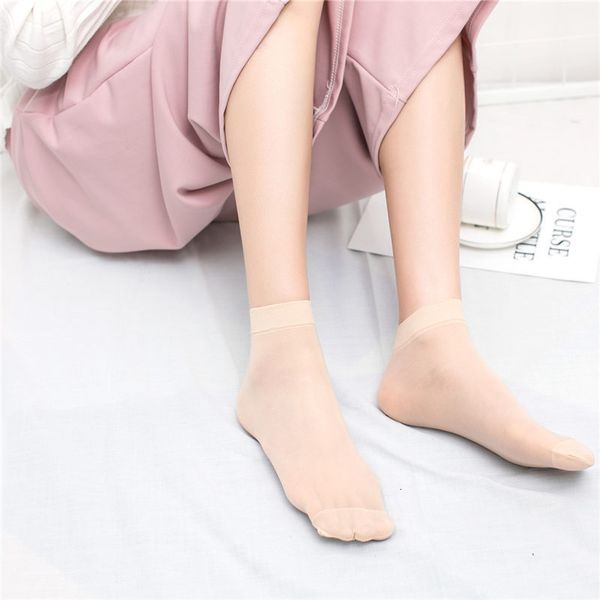 

summer veet thin short non flh color silk steel wire women' stockings, Red;black