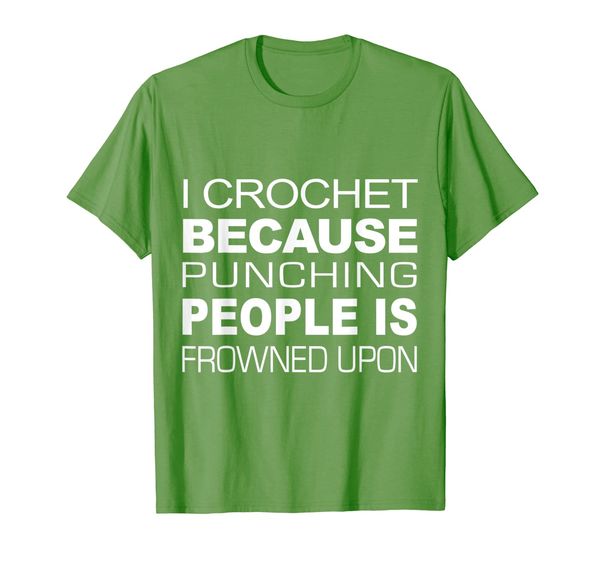 

i crochet because punching people is frowned upon, White;black
