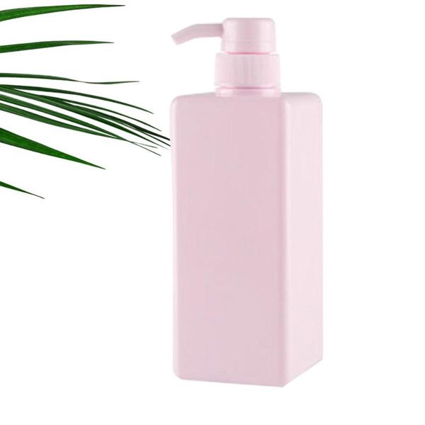 

liquid soap dispenser 650ml pump bottle square refillable hand shampoo body wash face