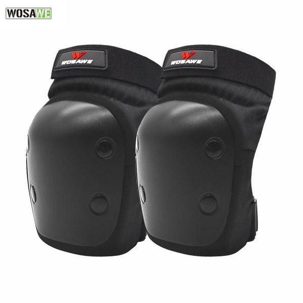 

elbow & knee pads wosawe pp eva oxford skateboard ice roller skating protective gear 2pcs guard cycling riding protector men women pad, Black;gray