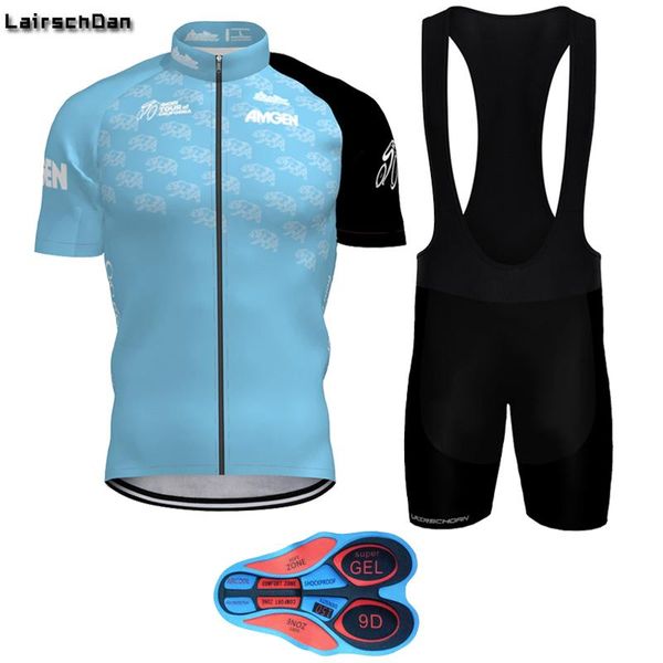 

racing sets lairschdan 2021 yellow men's cycling uniform hombre women's clothing set bicycle suit, Black;blue
