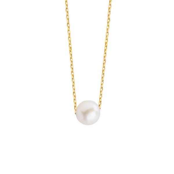 

chains pearl 8 gold necklace, Silver