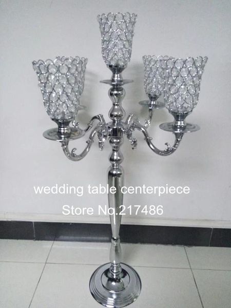 

party decoration home and garden wedding metal glass crystal flower stand